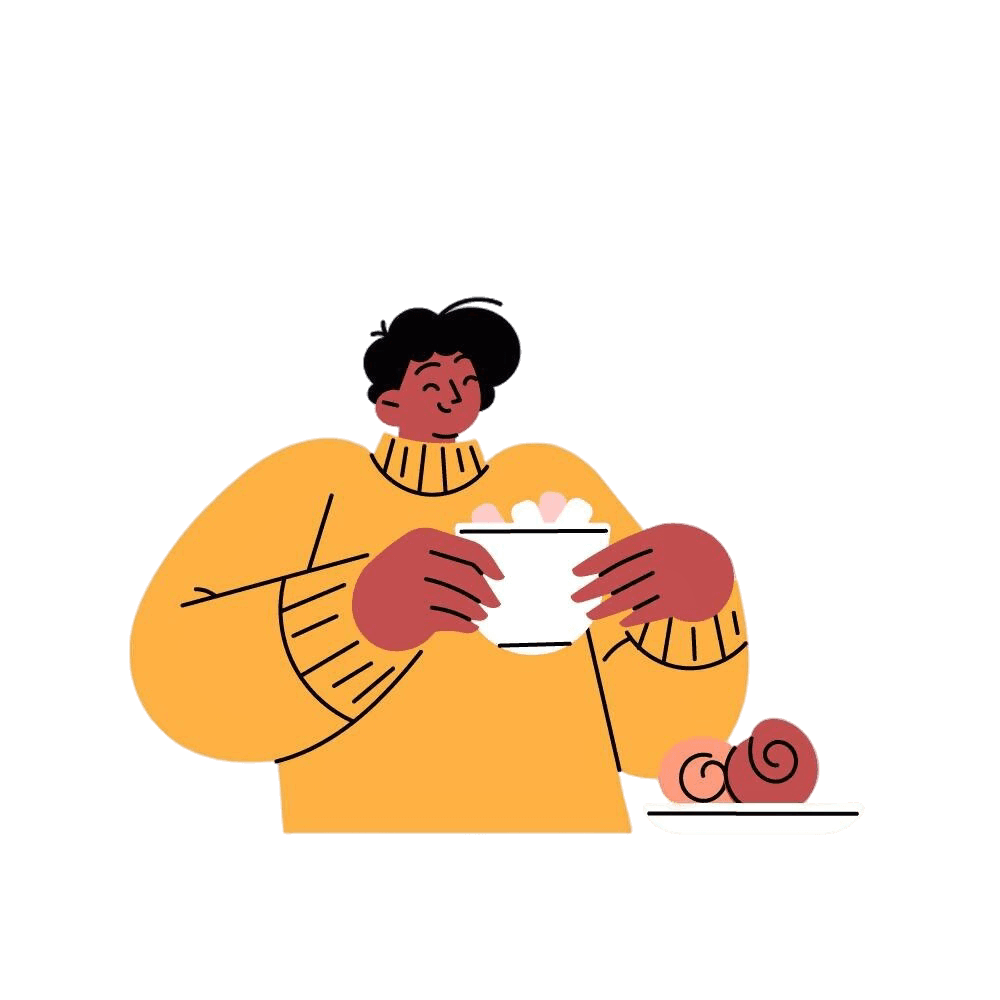 Cocoa drinker character